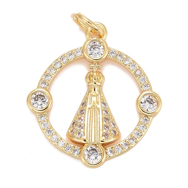 PandaHall Cubic Zirconia Pendants, with Rack Plating Real 18K Gold Plated Brass Findings, with Jump Rings, Long-Lasting Plated, Lead Free &..., Clear
PandaHall Cubic Zirconia Pendants, with Rack Plating Real 18K Gold Plated Brass Findings, with Jump Rings, Long-Lasting Plated, Lead Free &..., Clear