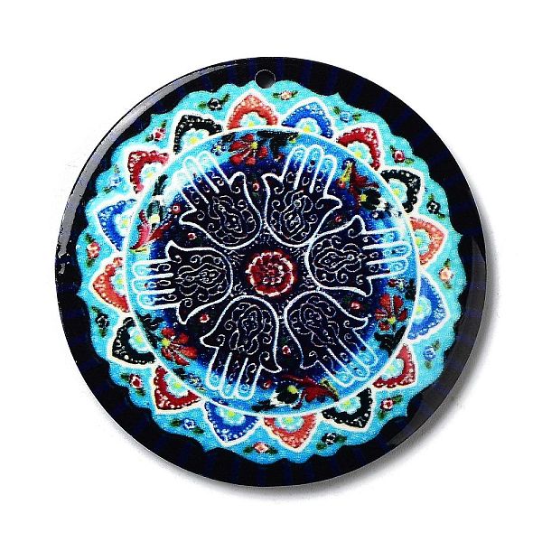 PandaHall Opaque Acrylic Pendants, Flat RoundOpaque Acrylic Pendants, Flat Round with Evil Eye, Dark Turquoise, 42.5x2mm, Hole: 1.5mm...
PandaHall Opaque Acrylic Pendants, Flat RoundOpaque Acrylic Pendants, Flat Round with Evil Eye, Dark Turquoise, 42.5x2mm, Hole: 1.5mm...
