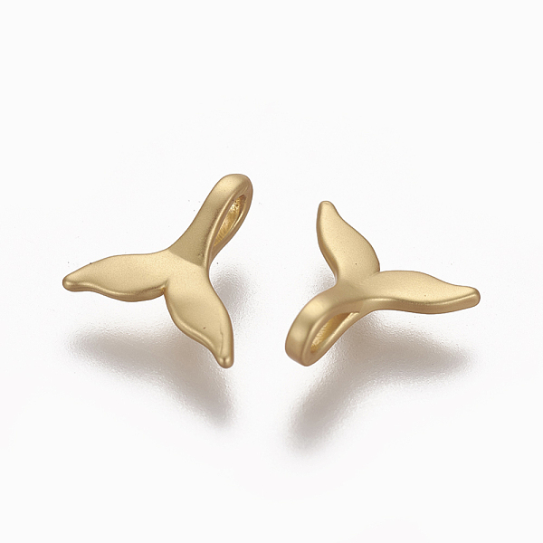 PandaHall Brass Charms, Long-Lasting Plated, Whale Tail Shape, Matte Gold Color, 9x9.3x3.3mm, Hole: 1.5x2.5mm Brass Others
PandaHall Brass Charms, Long-Lasting Plated, Whale Tail Shape, Matte Gold Color, 9x9.3x3.3mm, Hole: 1.5x2.5mm Brass Others