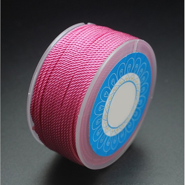 PandaHall Round Nylon Cords, Milan Cords/Twisted Cords, Pearl Pink, 1.5mm, about 25.15 yards(23m)/roll Nylon Pink
PandaHall Round Nylon Cords, Milan Cords/Twisted Cords, Pearl Pink, 1.5mm, about 25.15 yards(23m)/roll Nylon Pink