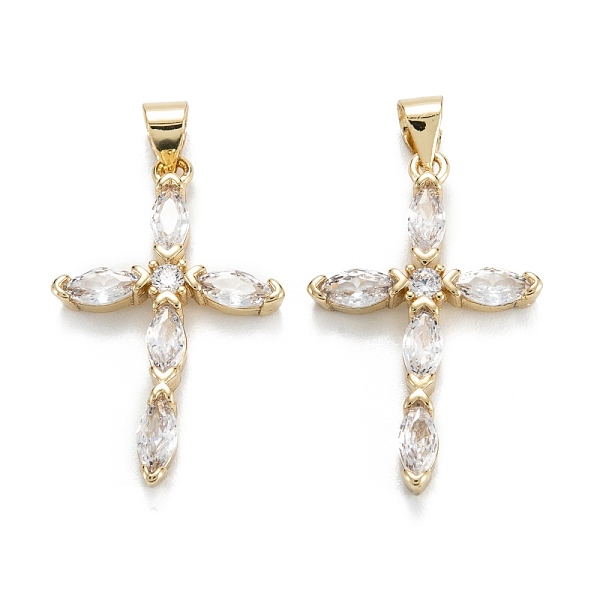 PandaHall Brass Micro Pave Clear Cubic Zirconia Pendants, Long-Lasting Plated, Cross, Real 18K Gold Plated, 28x18x3mm, Hole: 5x3.5mm...
PandaHall Brass Micro Pave Clear Cubic Zirconia Pendants, Long-Lasting Plated, Cross, Real 18K Gold Plated, 28x18x3mm, Hole: 5x3.5mm...