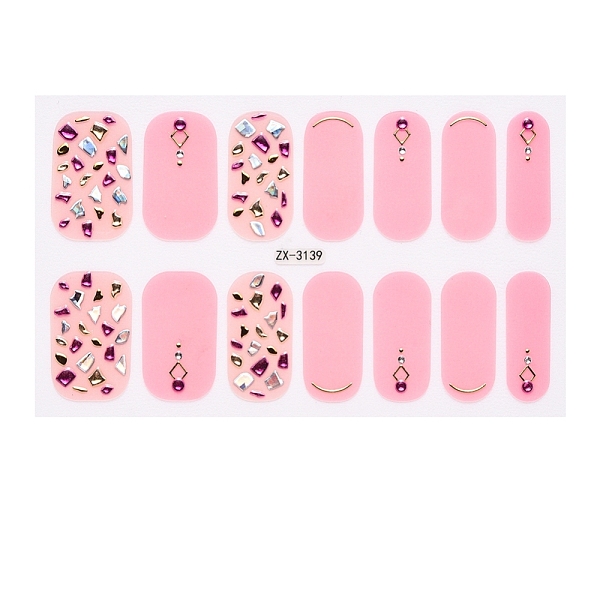 PandaHall Full Cover Nail Stickers, 3D Nail Decals, Self-Adhesive, with Glass & Rhinestone & Plastic, for Nail Tips Decorations, Pink...
PandaHall Full Cover Nail Stickers, 3D Nail Decals, Self-Adhesive, with Glass & Rhinestone & Plastic, for Nail Tips Decorations, Pink...