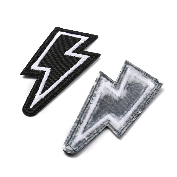 PandaHall Lightning Bolt Polyester Computerized Embroidery Iron on Patches, Appliques, Black, 70x34x1mm Polyester Lightning Bolt Black
PandaHall Lightning Bolt Polyester Computerized Embroidery Iron on Patches, Appliques, Black, 70x34x1mm Polyester Lightning Bolt Black