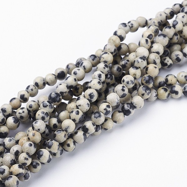 PandaHall Natural Dalmatian Jasper Beads Strands, Round, 4mm, Hole: 0.8mm, about 86pcs/strand, 15 inch/Strand Dalmatian Jasper Round Yellow
PandaHall Natural Dalmatian Jasper Beads Strands, Round, 4mm, Hole: 0.8mm, about 86pcs/strand, 15 inch/Strand Dalmatian Jasper Round Yellow