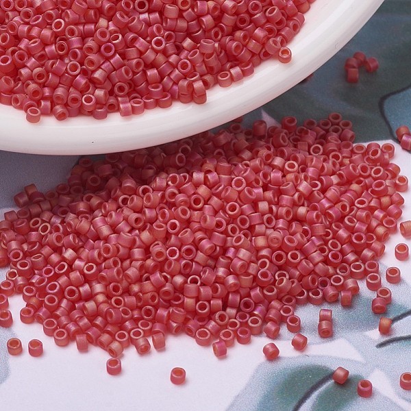 PandaHall MIYUKI Delica Beads Small, Cylinder, Japanese Seed Beads, 15/0, (DBS0856) Matte Transparent Red Orange AB, 1.1x1.3mm, Hole: 0.7mm...
PandaHall MIYUKI Delica Beads Small, Cylinder, Japanese Seed Beads, 15/0, (DBS0856) Matte Transparent Red Orange AB, 1.1x1.3mm, Hole: 0.7mm...