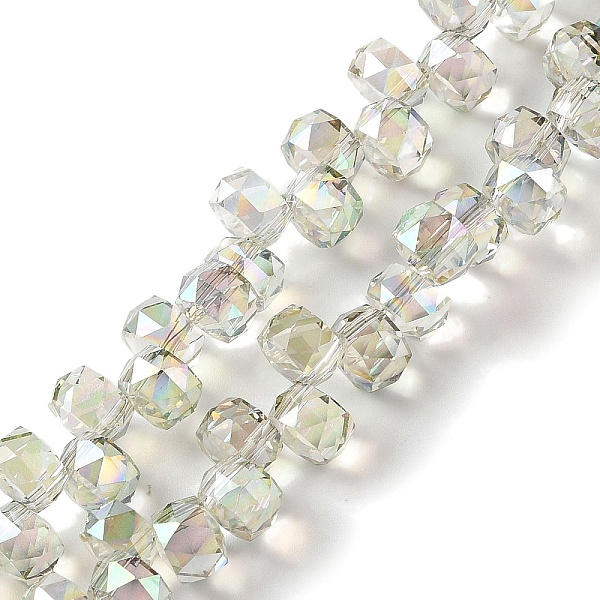 PandaHall Half Rainbow Plated Electroplate Beads Strands, Faceted, Rondelle, Honeydew, 8x6mm, Hole: 1.2mm, about 96~98pcs/strand..., Green
PandaHall Half Rainbow Plated Electroplate Beads Strands, Faceted, Rondelle, Honeydew, 8x6mm, Hole: 1.2mm, about 96~98pcs/strand..., Green