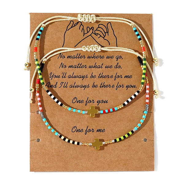 PandaHall Summer Glass Seed Beaded Braided Bracelet Sets, Golden Plated Cross Synthetic Non-magnetic Hematite Charm Stackable Bracelets for...
PandaHall Summer Glass Seed Beaded Braided Bracelet Sets, Golden Plated Cross Synthetic Non-magnetic Hematite Charm Stackable Bracelets for...
