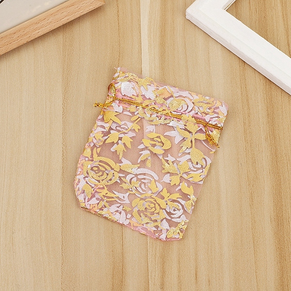 PandaHall Rectangle Organza Drawstring Gift Bags, Gold Stamping Rose Pouches for Wedding Party Gift Storage, Pink, 12x9cm Organza Rectangle...
PandaHall Rectangle Organza Drawstring Gift Bags, Gold Stamping Rose Pouches for Wedding Party Gift Storage, Pink, 12x9cm Organza Rectangle...
