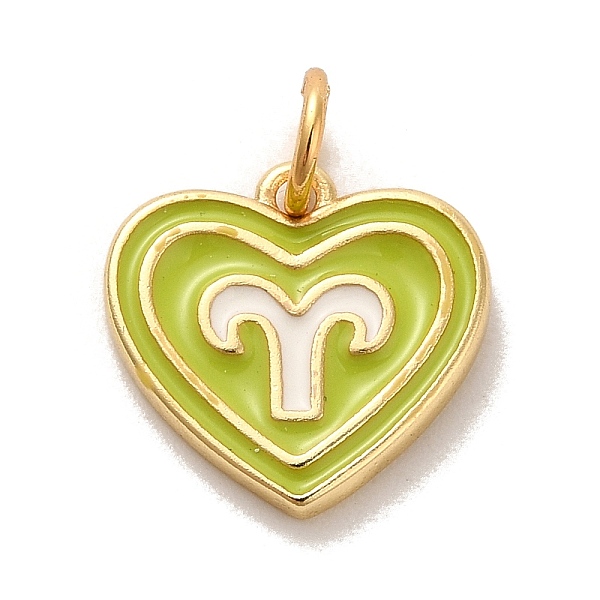 PandaHall Real 18K Gold Plated Brass Enamel Pendants, with Jump Ring, Heart with Constellation Charm, Aries, 12x13x1.5mm, Hole: 3.4mm...
PandaHall Real 18K Gold Plated Brass Enamel Pendants, with Jump Ring, Heart with Constellation Charm, Aries, 12x13x1.5mm, Hole: 3.4mm...