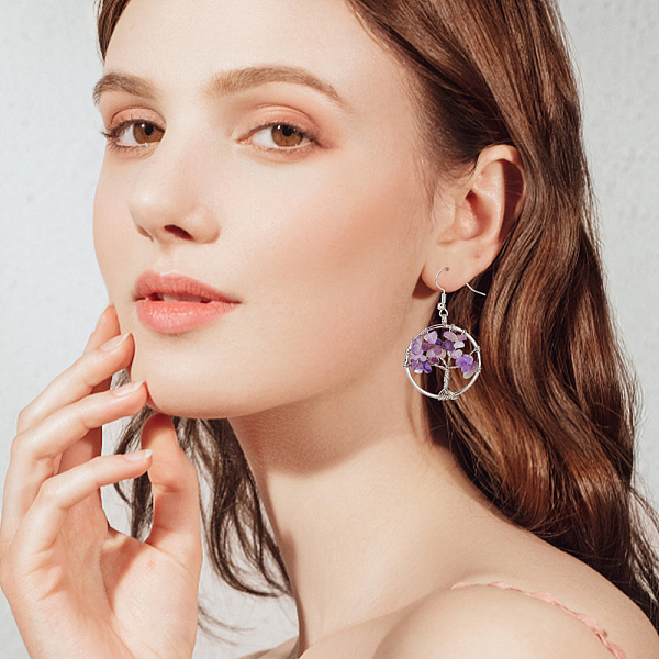 PandaHall ANATTASOUL 4 Pairs 4 Style Natural Mixed Gemstone Chips Tree of Life Dangle Earrings, Platinum Brass Long Drop Earrings for Women...
PandaHall ANATTASOUL 4 Pairs 4 Style Natural Mixed Gemstone Chips Tree of Life Dangle Earrings, Platinum Brass Long Drop Earrings for Women...
