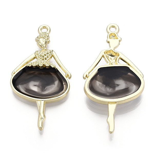 PandaHall Epoxy Resin Big Pendants, Ballet Dancer Charm, with Rack Plating Light Gold Tone Alloy Open Back Bezel, Cadmium Free & Nickel Free..., Black
PandaHall Epoxy Resin Big Pendants, Ballet Dancer Charm, with Rack Plating Light Gold Tone Alloy Open Back Bezel, Cadmium Free & Nickel Free..., Black