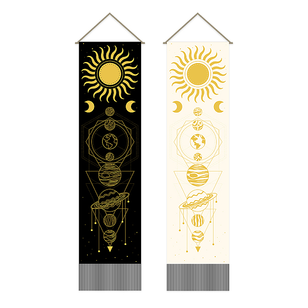 PandaHall Polyester Wall Hanging Tapestry, for Bedroom Living Room Decoration, Rectangle, Sun, 1160x330mm, 2pcs/set Polyester Sun
PandaHall Polyester Wall Hanging Tapestry, for Bedroom Living Room Decoration, Rectangle, Sun, 1160x330mm, 2pcs/set Polyester Sun