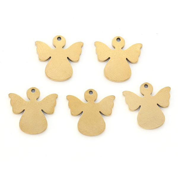 PandaHall Vacuum Plating 304 Stainless Steel Charms, Laser Cut, Angel, Golden, 15x15x1mm, Hole: 1.2mm 304 Stainless Steel Angel & Fairy
PandaHall Vacuum Plating 304 Stainless Steel Charms, Laser Cut, Angel, Golden, 15x15x1mm, Hole: 1.2mm 304 Stainless Steel Angel & Fairy
