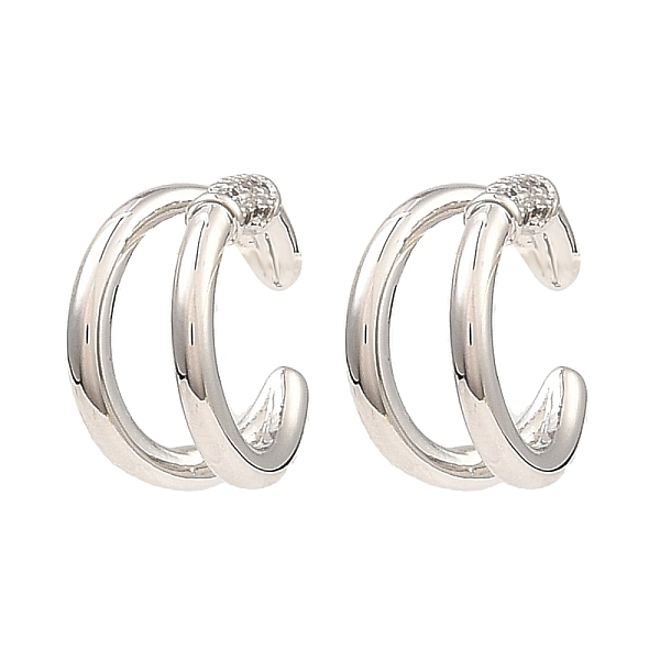 PandaHall Rack Plating Brass Double Line Cuff Earrings, with Cubic Zirconia, Long-Lasting Plated, Lead Free & Cadmium Free, Platinum...
PandaHall Rack Plating Brass Double Line Cuff Earrings, with Cubic Zirconia, Long-Lasting Plated, Lead Free & Cadmium Free, Platinum...