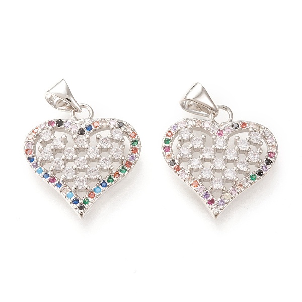PandaHall Brass Micro Pave Clear Cubic Zirconia Pendants, Long-Lasting Plated, Heart, Colorful, Platinum, 23x18x3mm, Hole: 5x4mm Brass+Cubic...
PandaHall Brass Micro Pave Clear Cubic Zirconia Pendants, Long-Lasting Plated, Heart, Colorful, Platinum, 23x18x3mm, Hole: 5x4mm Brass+Cubic...