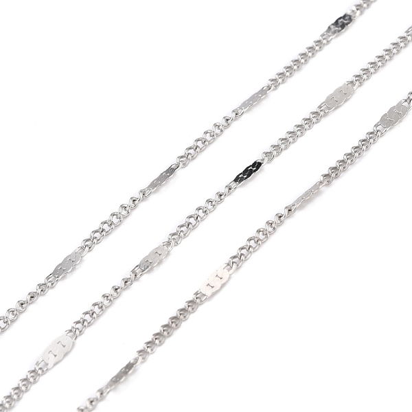 PandaHall 304 Stainless Steel Figaro Chain, with Spool, Soldered, Stainless Steel Color, 2~5x1.5~2x0.2~0.3mm, 10.93 yards(10m)/roll 304...
PandaHall 304 Stainless Steel Figaro Chain, with Spool, Soldered, Stainless Steel Color, 2~5x1.5~2x0.2~0.3mm, 10.93 yards(10m)/roll 304...