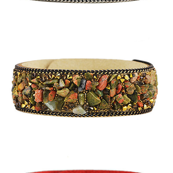 PandaHall Flannelette Snap Bracelets, with Alloy Button and Natural Gemstone, Light Goldenrod Yellow, 65mm(2-1/2 inch) Natural Gemstone...
PandaHall Flannelette Snap Bracelets, with Alloy Button and Natural Gemstone, Light Goldenrod Yellow, 65mm(2-1/2 inch) Natural Gemstone...