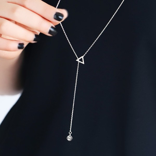 PandaHall Brass Lariat Necklaces, Long Sweater Chain Necklaces, with Triangle & Round Charms, Platinum, 37 inch(94cm) Brass
PandaHall Brass Lariat Necklaces, Long Sweater Chain Necklaces, with Triangle & Round Charms, Platinum, 37 inch(94cm) Brass
