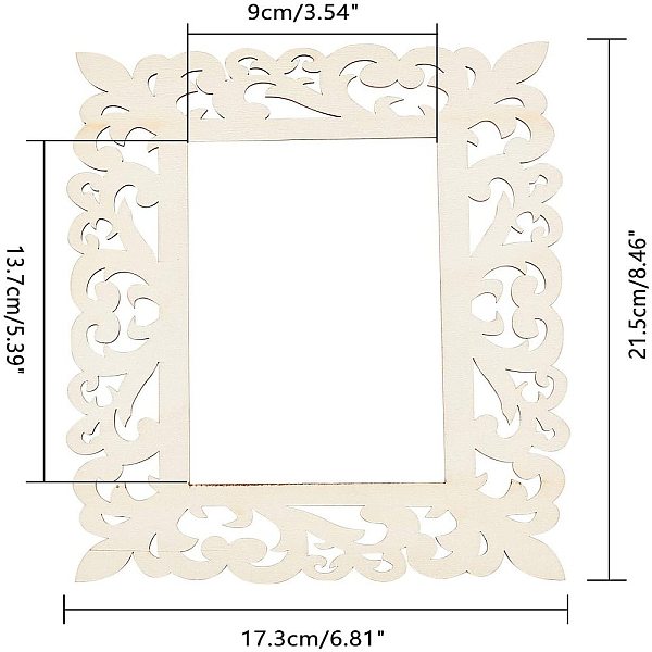 PandaHall SUPERFINDINGS 6pcs Unfinished Wood Frame Rectangle Wood Cutout Frames Mini Photo Frame for Scrapbooking Crafting Home Decorations..., Orange
PandaHall SUPERFINDINGS 6pcs Unfinished Wood Frame Rectangle Wood Cutout Frames Mini Photo Frame for Scrapbooking Crafting Home Decorations..., Orange