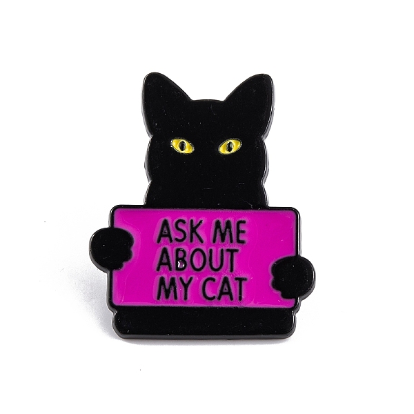 PandaHall Cat Shape Enamel Pins, Black Alloy Brooches for Backpack Clothes, Magenta, 30x25x1.5mm Alloy+Enamel Cat Shape Pink
PandaHall Cat Shape Enamel Pins, Black Alloy Brooches for Backpack Clothes, Magenta, 30x25x1.5mm Alloy+Enamel Cat Shape Pink