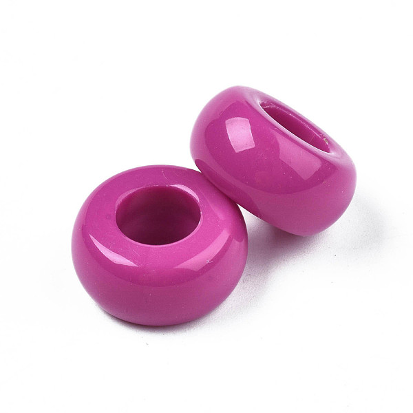 PandaHall Opaque Acrylic European Beads, Large Hole,Ring, Camellia, 20x10mm, Hole: 9mm Acrylic Ring Pink
PandaHall Opaque Acrylic European Beads, Large Hole,Ring, Camellia, 20x10mm, Hole: 9mm Acrylic Ring Pink
