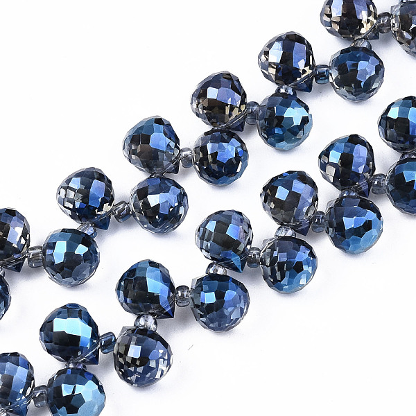 PandaHall Transparent Glass Beads Strands, Top Drilled Beads, Faceted Teardrop, Marine Blue, Teardrop: 9.5x8mm, Hole: 0.8mm, about...
PandaHall Transparent Glass Beads Strands, Top Drilled Beads, Faceted Teardrop, Marine Blue, Teardrop: 9.5x8mm, Hole: 0.8mm, about...