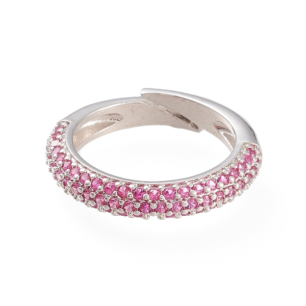 PandaHall Adjustable Brass Micro Pave Cubic Zirconia Cuff Rings, Open Rings, Long-Lasting Plated, Platinum, Deep Pink, Size 5, 16mm...
PandaHall Adjustable Brass Micro Pave Cubic Zirconia Cuff Rings, Open Rings, Long-Lasting Plated, Platinum, Deep Pink, Size 5, 16mm...
