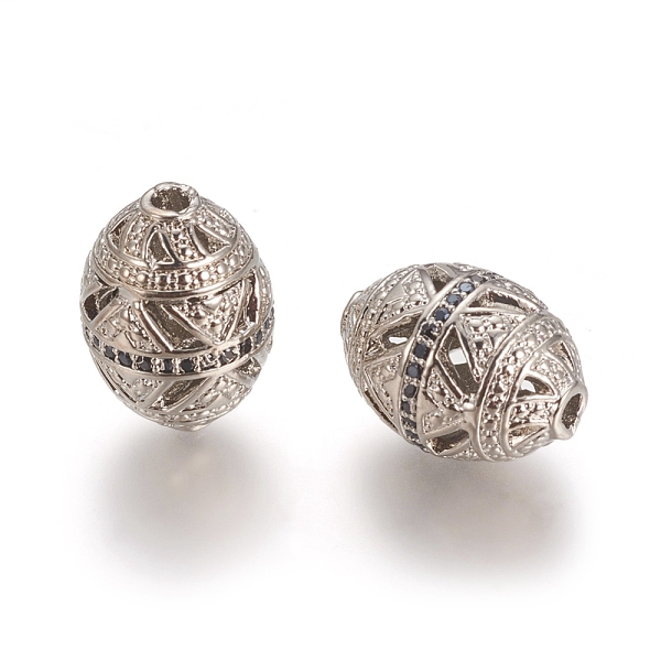 PandaHall Brass Micro Pave Black Cubic Zirconia Beads, Long-Lasting Plated, Hollow, Rice, Platinum, 15x11mm, Hole: 1.8mm Brass+Cubic...
PandaHall Brass Micro Pave Black Cubic Zirconia Beads, Long-Lasting Plated, Hollow, Rice, Platinum, 15x11mm, Hole: 1.8mm Brass+Cubic...