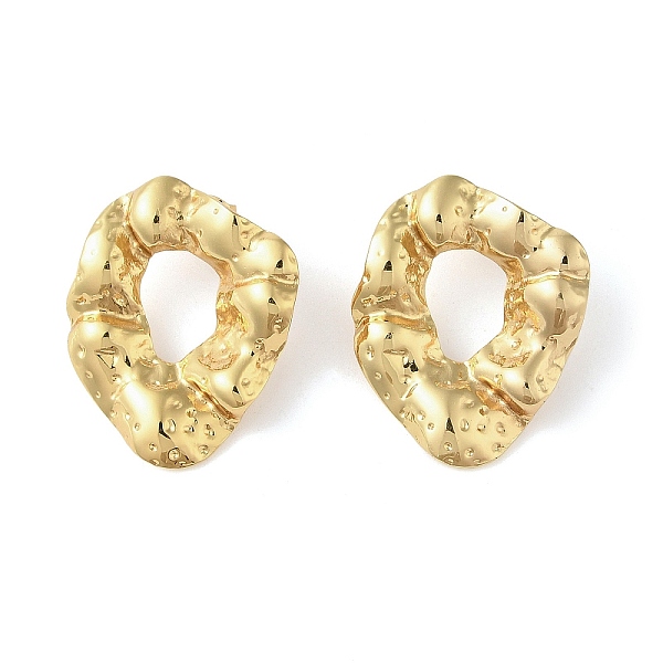 PandaHall 304 Stainless Steel Irregular Ring Stud Earrings for Women, Real 18K Gold Plated, 30x25mm 304 Stainless Steel
PandaHall 304 Stainless Steel Irregular Ring Stud Earrings for Women, Real 18K Gold Plated, 30x25mm 304 Stainless Steel