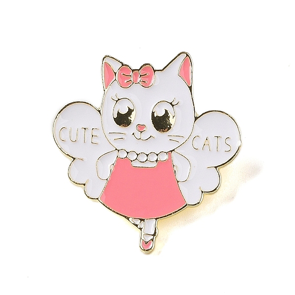 PandaHall Black Golden Zinc Alloy Brooches, Enamel Pins, Cat, Wing, 31x29x2mm Alloy+Enamel Wing Pink
PandaHall Black Golden Zinc Alloy Brooches, Enamel Pins, Cat, Wing, 31x29x2mm Alloy+Enamel Wing Pink