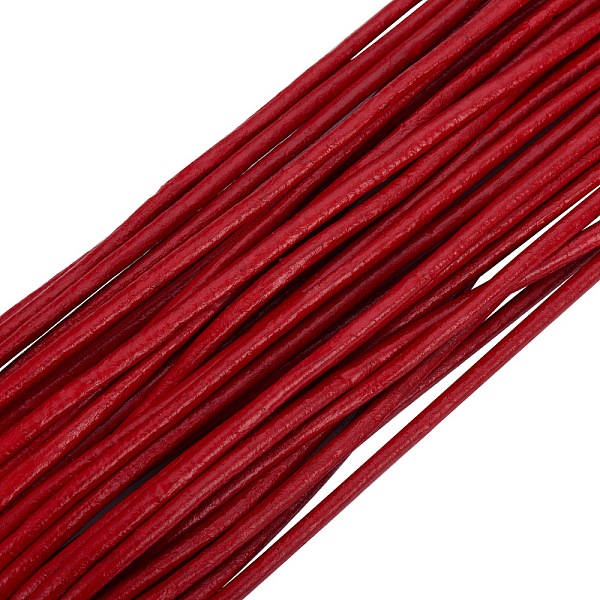PandaHall Round Cowhide Leather Beading Cord, for Jewelry Making Crafting Beading, Red, Size: about 3mm thick Cowhide Round Red
PandaHall Round Cowhide Leather Beading Cord, for Jewelry Making Crafting Beading, Red, Size: about 3mm thick Cowhide Round Red