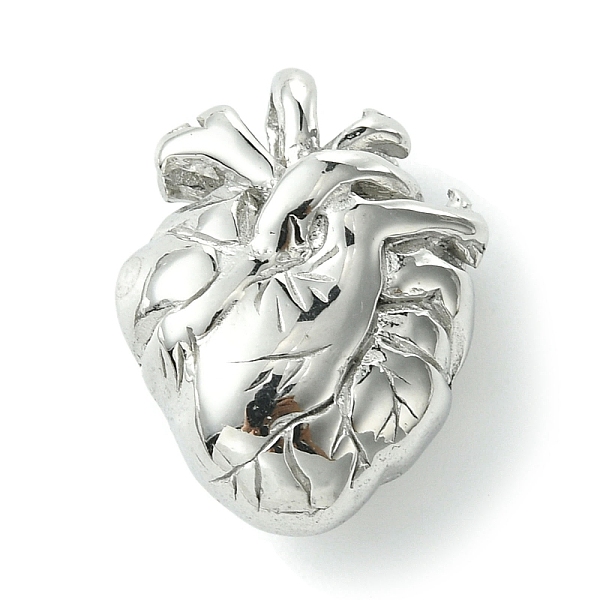 PandaHall 304 Stainless Steel Pendants, Heart Charm, Stainless Steel Color, 24x18x10.5mm, Hole: 3.5mm 304 Stainless Steel Heart
PandaHall 304 Stainless Steel Pendants, Heart Charm, Stainless Steel Color, 24x18x10.5mm, Hole: 3.5mm 304 Stainless Steel Heart