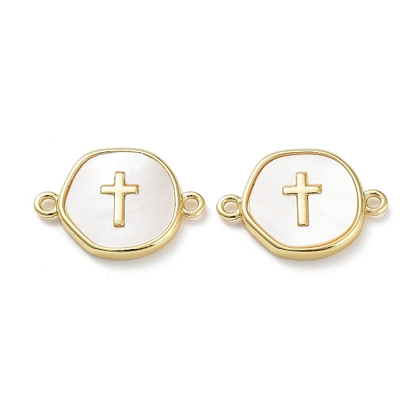 PandaHall Rack Plating Brass Pave Shell Connector Charms, Long-Lasting Plated, Lead Free & Cadmium Free, Flat Round with Cross, Real 18K...
PandaHall Rack Plating Brass Pave Shell Connector Charms, Long-Lasting Plated, Lead Free & Cadmium Free, Flat Round with Cross, Real 18K...