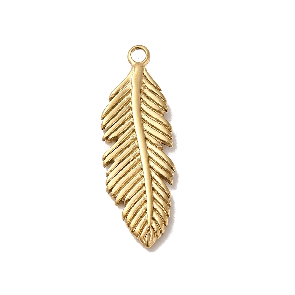 PandaHall 304 Stainless Steel Pendants, Leaf Charm, Real 14K Gold Plated, 35x11.5x2mm, Hole: 2mm 304 Stainless Steel Leaf
PandaHall 304 Stainless Steel Pendants, Leaf Charm, Real 14K Gold Plated, 35x11.5x2mm, Hole: 2mm 304 Stainless Steel Leaf