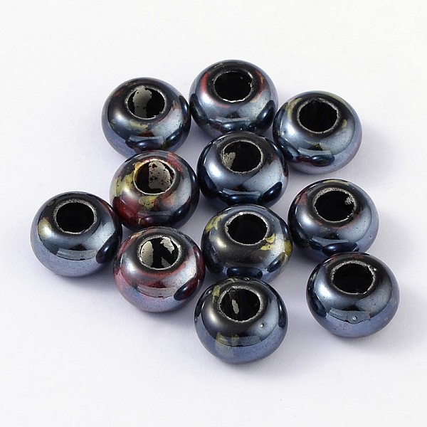PandaHall Handmade Porcelain Beads, Pearlized, Rondelle, Dark Slate Gray, 15x10mm, Hole: 6mm Porcelain Rondelle Gray
PandaHall Handmade Porcelain Beads, Pearlized, Rondelle, Dark Slate Gray, 15x10mm, Hole: 6mm Porcelain Rondelle Gray