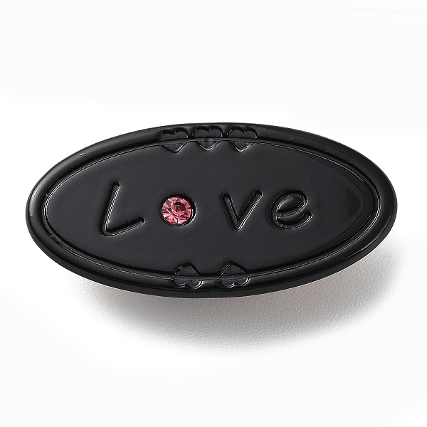 PandaHall Oval with Word Love Resin Alligator Hair Clips, with Iron Findings, Hair Accessories for Girls, Black, 23x46x11mm Resin Oval Black
PandaHall Oval with Word Love Resin Alligator Hair Clips, with Iron Findings, Hair Accessories for Girls, Black, 23x46x11mm Resin Oval Black