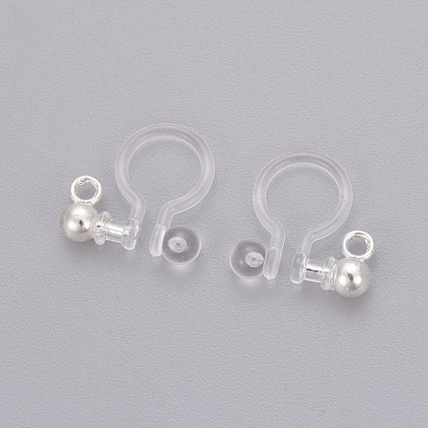 PandaHall Transparent U Type Painless Prevent Allergy Resin Ear Clip, with Stainless Steel Findings, Silver, 11x10.5x3mm, Hole: 1.5mm Resin
PandaHall Transparent U Type Painless Prevent Allergy Resin Ear Clip, with Stainless Steel Findings, Silver, 11x10.5x3mm, Hole: 1.5mm Resin