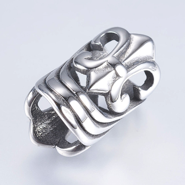 PandaHall 304 Stainless Steel Beads, Large Hole Beads, Hollow, Tube Beads, Antique Silver, 20x12mm, Hole: 8.5mm 304 Stainless Steel Tube
PandaHall 304 Stainless Steel Beads, Large Hole Beads, Hollow, Tube Beads, Antique Silver, 20x12mm, Hole: 8.5mm 304 Stainless Steel Tube