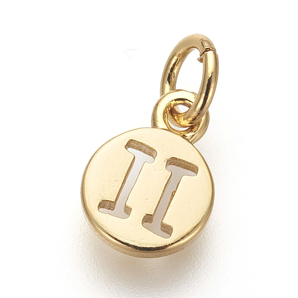 PandaHall Brass Charms, Lead Free & Cadmium Free, Flat Round with Constellations, Golden, Gemini, 9.5x7x1mm, Hole: 3mm Brass Gemini
PandaHall Brass Charms, Lead Free & Cadmium Free, Flat Round with Constellations, Golden, Gemini, 9.5x7x1mm, Hole: 3mm Brass Gemini