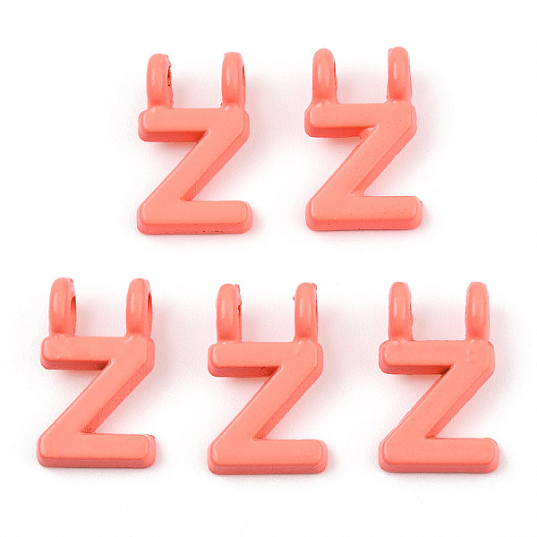 PandaHall Rack Plating Spray Painted Alloy 2-Loop Link Pendants, Letter Charms, Lead Free & Nickel Free & Cadmium Free, Letter.Z..., Red
PandaHall Rack Plating Spray Painted Alloy 2-Loop Link Pendants, Letter Charms, Lead Free & Nickel Free & Cadmium Free, Letter.Z..., Red