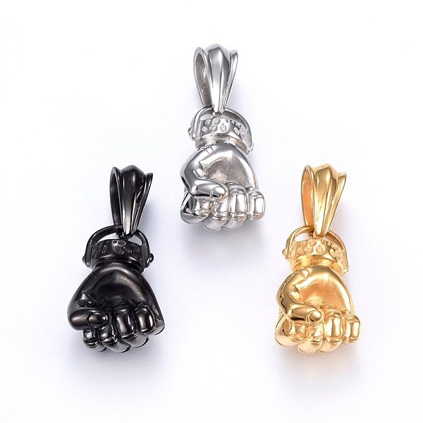 PandaHall 304 Stainless Steel Pendants, Fist, Mixed Color, 27.5x19x13mm, Hole: 7.5x13mm 304 Stainless Steel Palm Multicolor
PandaHall 304 Stainless Steel Pendants, Fist, Mixed Color, 27.5x19x13mm, Hole: 7.5x13mm 304 Stainless Steel Palm Multicolor