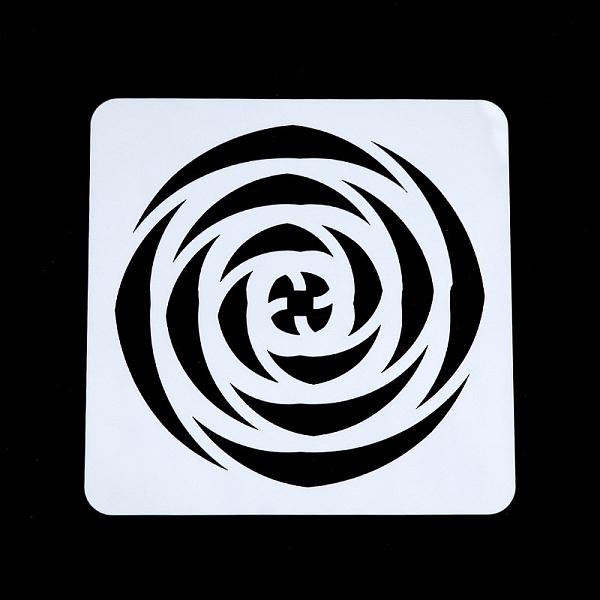 PandaHall Vortex Pattern Eco-Friendly PET Plastic Hollow Painting Silhouette Stencil, DIY Drawing Template Graffiti Stencils, White, 13x13cm...
PandaHall Vortex Pattern Eco-Friendly PET Plastic Hollow Painting Silhouette Stencil, DIY Drawing Template Graffiti Stencils, White, 13x13cm...