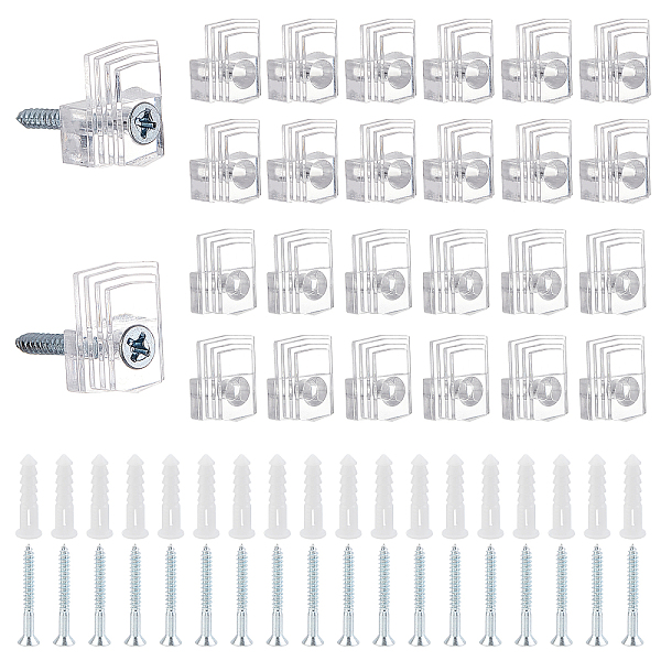 PandaHall CHGCRAFT 64Sets Plastic Mirror Hanging Kit, with Iron Screw and Wall Anchors, for Fixing Mirror Cabinet Door, White, 20x16x8~11mm...
PandaHall CHGCRAFT 64Sets Plastic Mirror Hanging Kit, with Iron Screw and Wall Anchors, for Fixing Mirror Cabinet Door, White, 20x16x8~11mm...