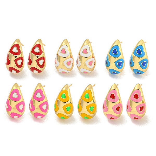 PandaHall Rack Plating Brass Hoop Earring, with Enamel, Cadmium Free & Lead Free, Long-Lasting Plated, Real 18K Gold Plated, Teardrop with..., Multicolor
PandaHall Rack Plating Brass Hoop Earring, with Enamel, Cadmium Free & Lead Free, Long-Lasting Plated, Real 18K Gold Plated, Teardrop with..., Multicolor