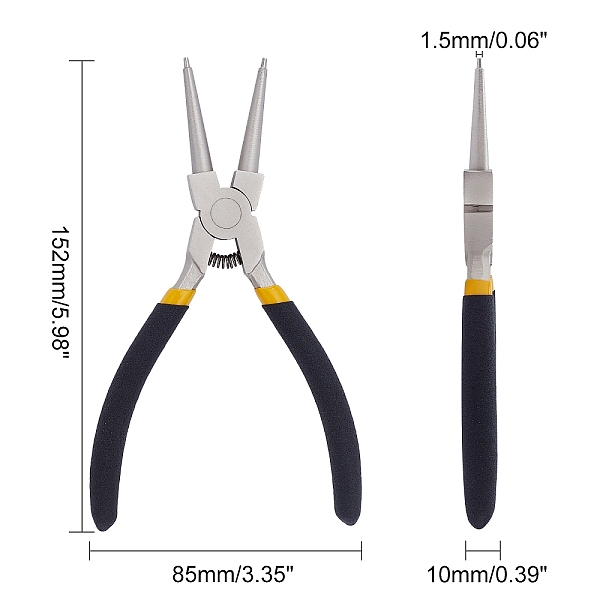 PandaHall 45# Steel Flat Nose Pliers, Stainless Steel Color, 152x85x10mm Steel
PandaHall 45# Steel Flat Nose Pliers, Stainless Steel Color, 152x85x10mm Steel