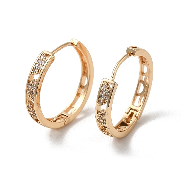 PandaHall Brass Micro Pave Cubic Zirconia Hoop Earrings, Hollow Half Round, Light Gold, 26x26.5x4mm Brass Half Round Clear
PandaHall Brass Micro Pave Cubic Zirconia Hoop Earrings, Hollow Half Round, Light Gold, 26x26.5x4mm Brass Half Round Clear