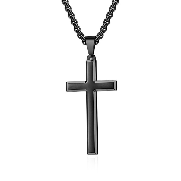 PandaHall Stainless Steel Cross Pendant Unisex Necklaces, Box Chain Necklaces for Men Women Stainless Steel
PandaHall Stainless Steel Cross Pendant Unisex Necklaces, Box Chain Necklaces for Men Women Stainless Steel