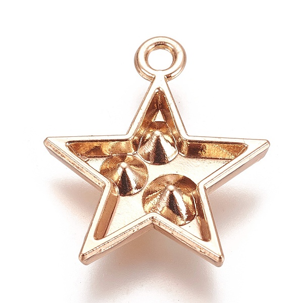 PandaHall Zinc Alloy Pendants, with Glass Rhinestone, Star, Crystal, Golden, 22x20x4mm, Hole: 2mm Alloy+Rhinestone Star Clear
PandaHall Zinc Alloy Pendants, with Glass Rhinestone, Star, Crystal, Golden, 22x20x4mm, Hole: 2mm Alloy+Rhinestone Star Clear