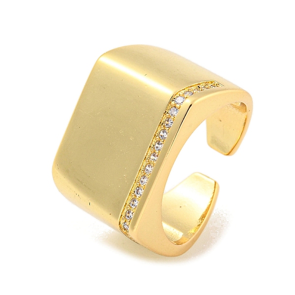 PandaHall Brass Micro Pave Clear Cubic Zirconia Open Cuff Ring for Women, Real 18K Gold Plated, Rectangle, 14mm, Adjustable Brass+Cubic...
PandaHall Brass Micro Pave Clear Cubic Zirconia Open Cuff Ring for Women, Real 18K Gold Plated, Rectangle, 14mm, Adjustable Brass+Cubic...
