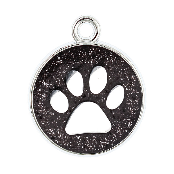 PandaHall Enamel Charms, with Platinum Plated Alloy Findings and Glitter Powder, Flat Round with Dog Paw Prints, Black, 23x19x2.1mm, Hole...
PandaHall Enamel Charms, with Platinum Plated Alloy Findings and Glitter Powder, Flat Round with Dog Paw Prints, Black, 23x19x2.1mm, Hole...